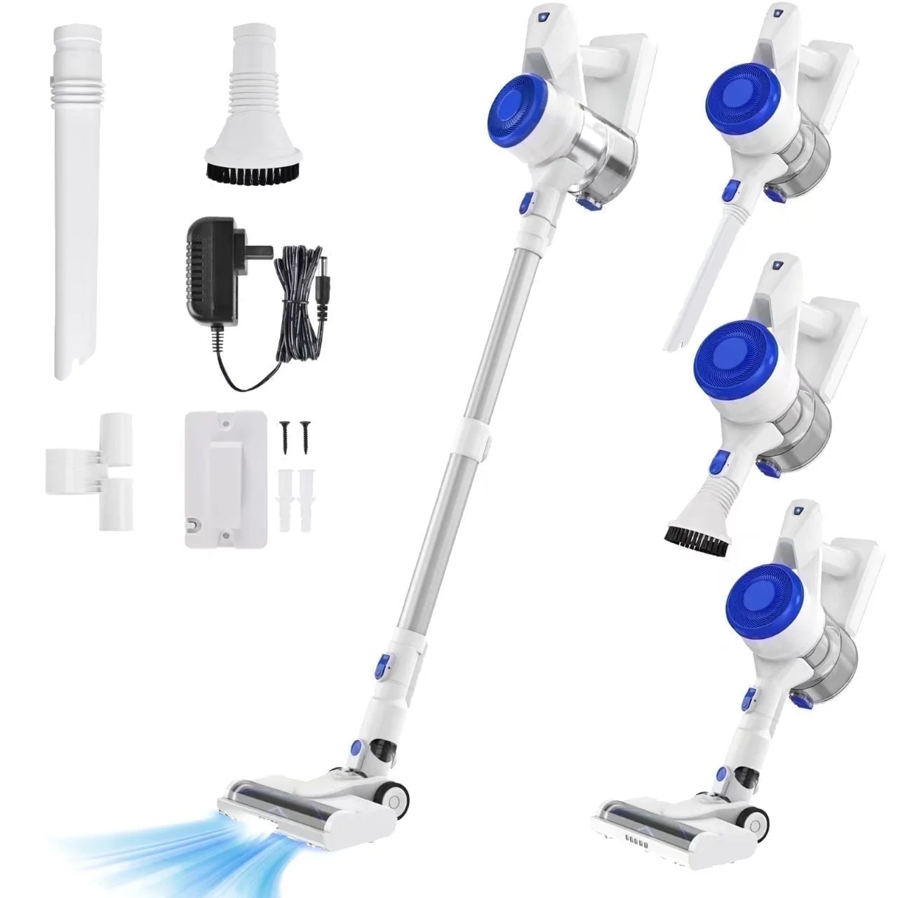 CareVac Cordless Stick Vacuum Cleaner Lightweight for Carpet Hard Floor Pet Hair