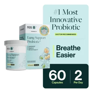 resB Lung Support Probiotic Supplement - Doctor-Formulated Lung Health for Smokers